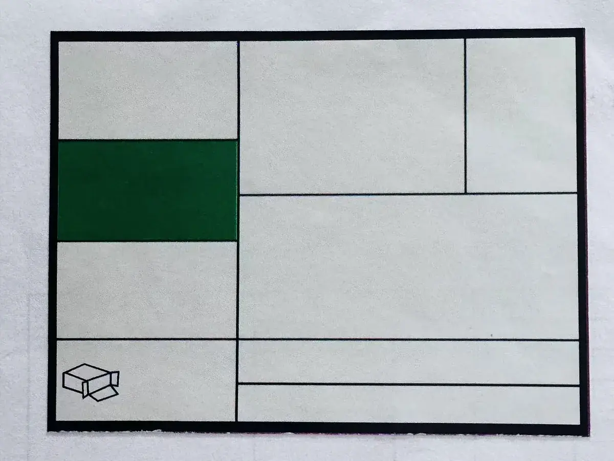 Real custom fastener packaging label sample with identification fields